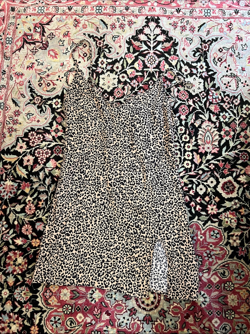 Reformation Marlowe Cheetah Slip mini dress size Small